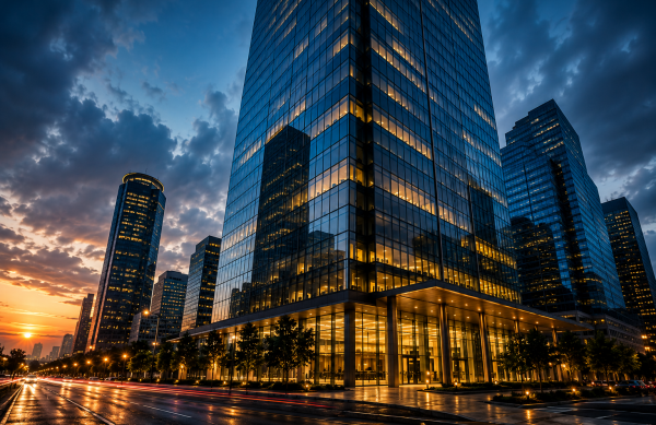 Dusk Reflections in the Downtown Dusk Reflections in the Downtown